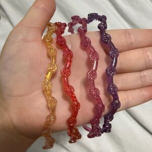 Colorful Floral Headband Set